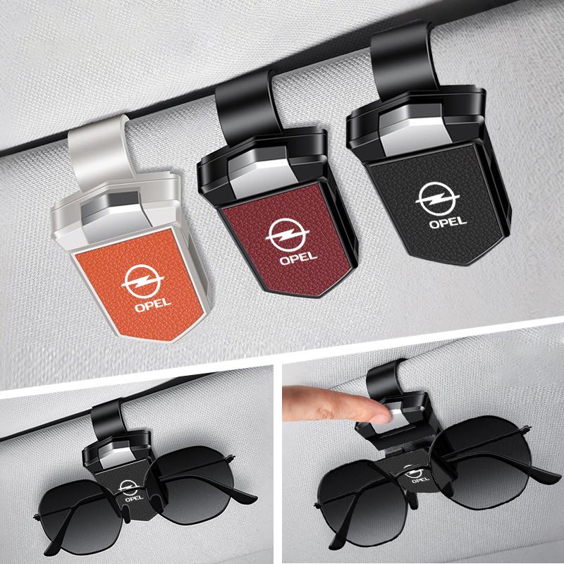 AAGQ1 Car Sun Visor Glasses Holder Sunglasses Case Eyeglasses Clip For Opel Astra H J G K Insignia Corsa C D Vectra C B Meriva