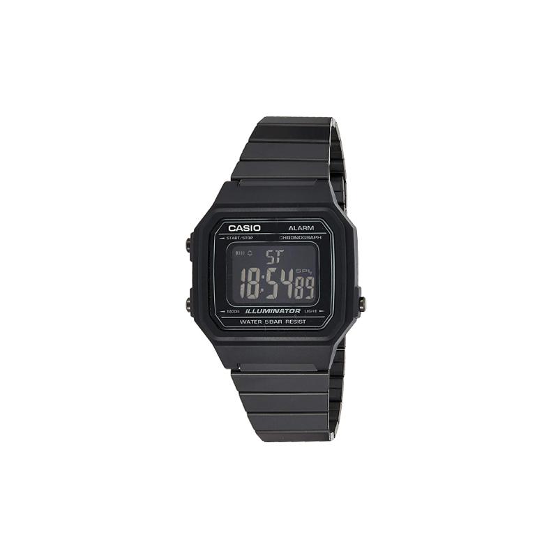Casio Серия YOUTH - Силиконовые маленькие квадратные, сдержанные и универсальные ЖК-часы с маленьким циферблатом, кварцевый механизм, ремешок из смолы, японский и корейский B650WB-1BEF
