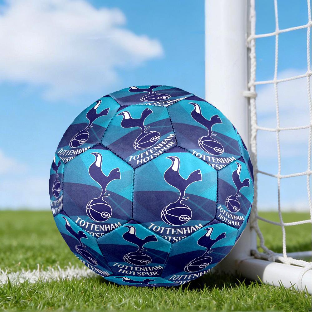 Tottenham Crest Design Printed Size 5 Soccer Balls, High-Quality, Anti-Slip, Protective Football, A Unique Gift , Birthdays, Christmas Gifts