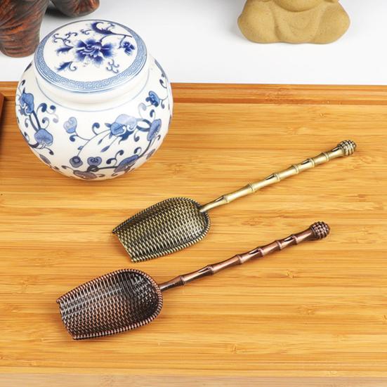 Useful Food Grade Rust-proof Sturdy Portable Chinese Kung Fu Tea Scoop Kitchen Supplies Tea Scoop