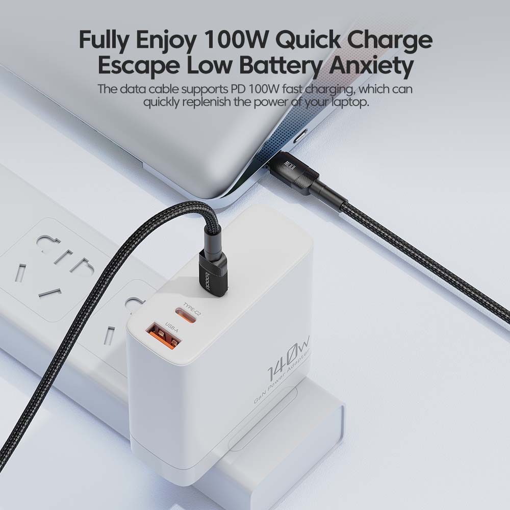 100W Type C To USB C Cable PD 3.0 Quick Charge 4.0 Fast Charging Type C To Type C for iPhone 15 Macbook Samsung Xiaomi