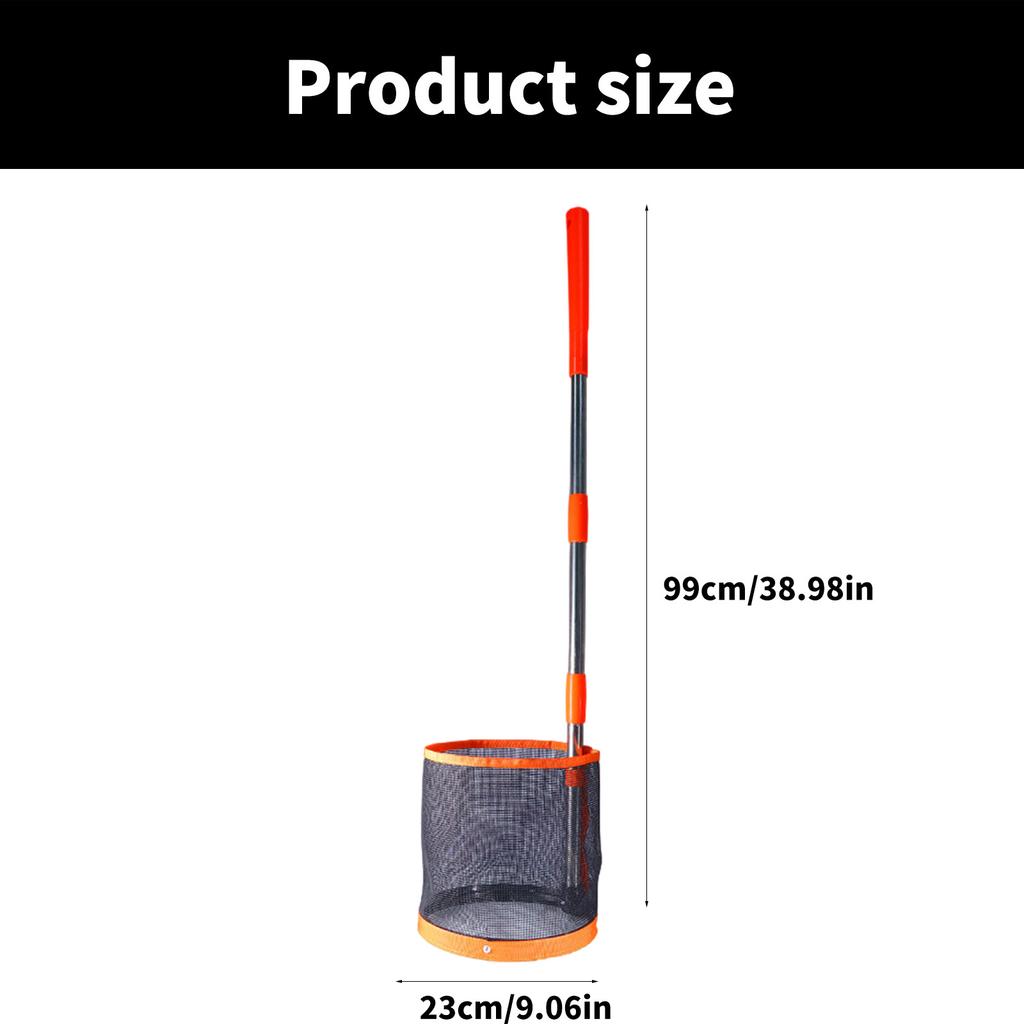 Ведро для сбора мячей для настольного тенниса Портативный ретривер для настольного тенниса Регулируемый сборщик мячей для пинг-понга Простота в использовании