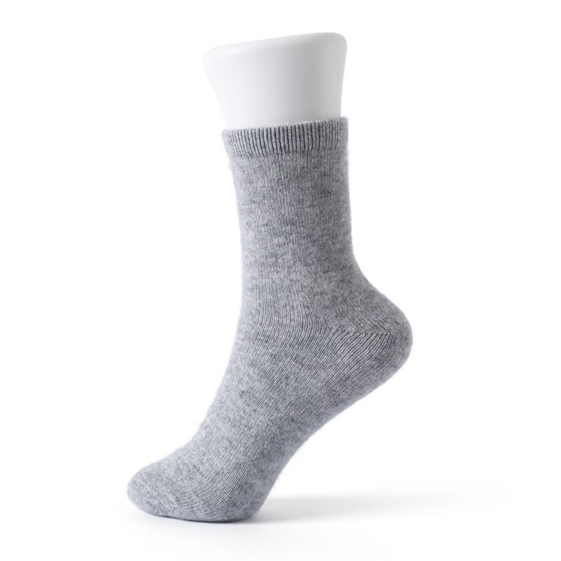 100% Cashmere Mid-Calf Socks Men Women Warm Odor Resistant Breathable Winter Home