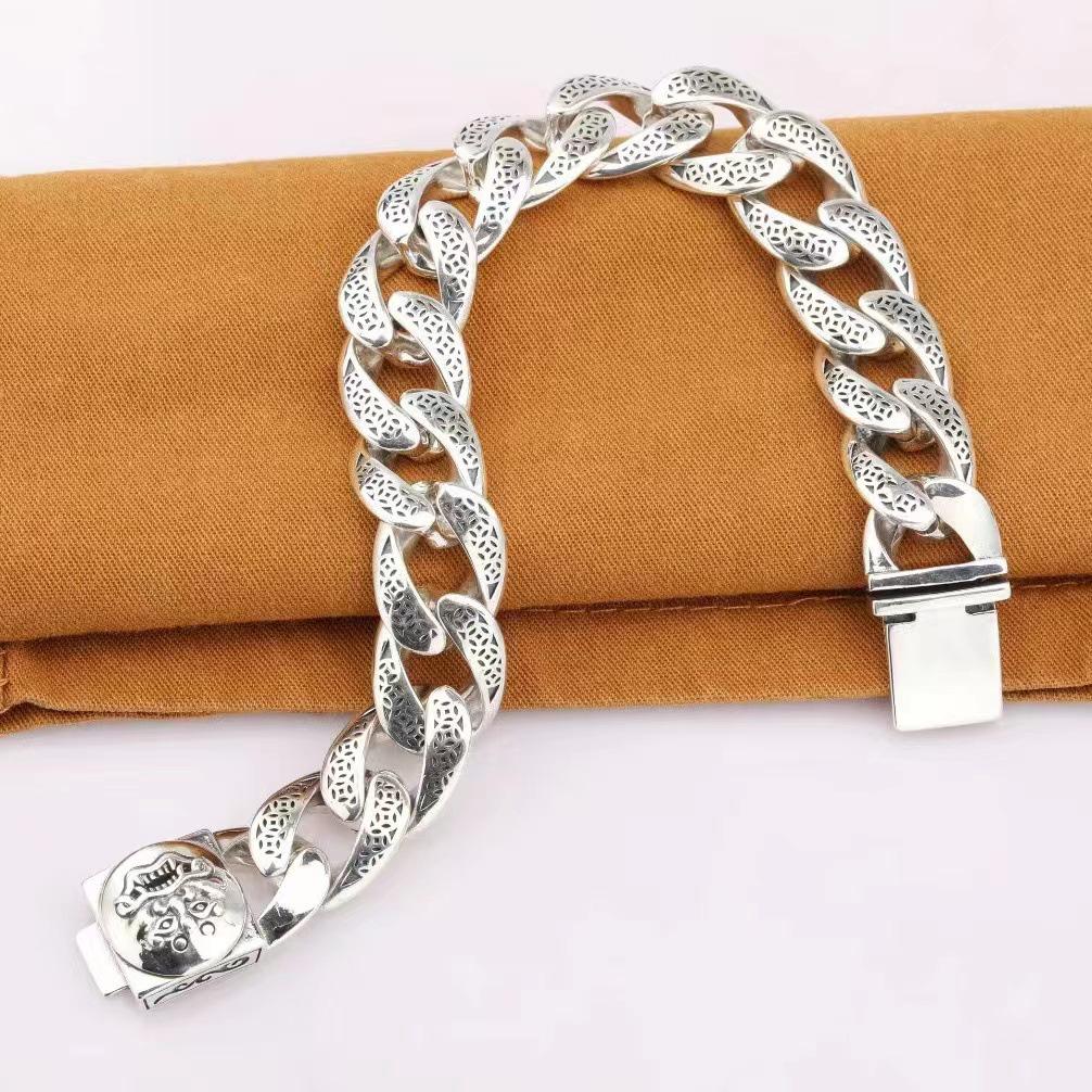 Yan Yu Jewelry Мужской властный ретро браслет «Танец льва» - Идеальный подарок для парня с роскошным ощущением