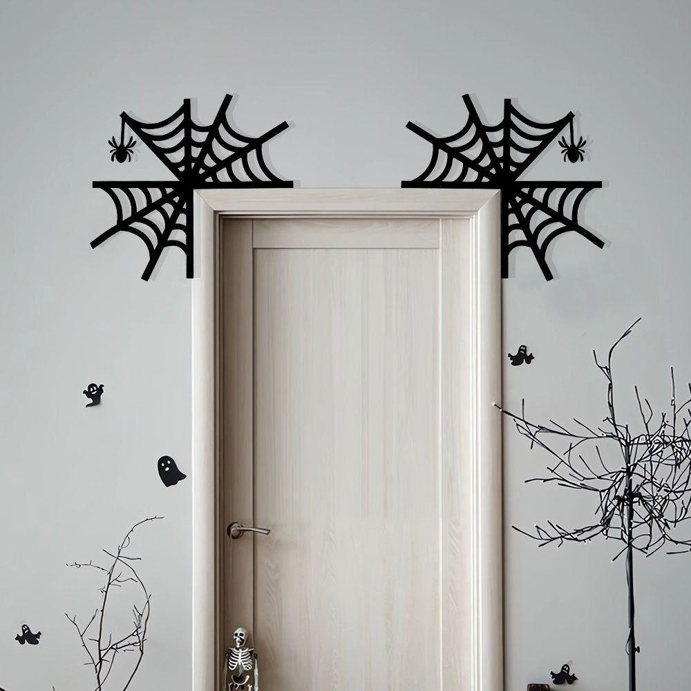 Multi-purpose 3D Halloween Door Frame Stickers Cute DIY Pumpkin Corner Stickers Cartoon Ghost Festival Door Stickers Window