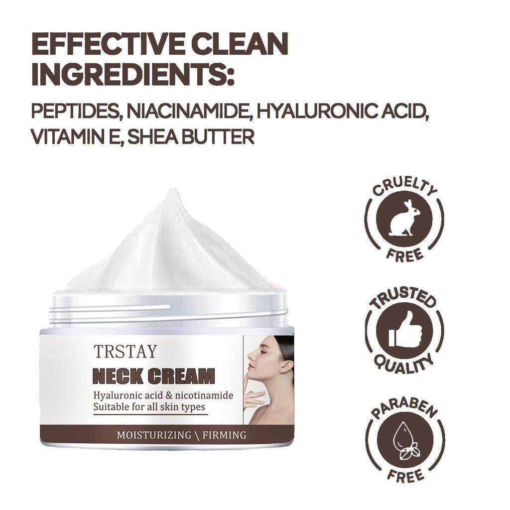 Крем для шеи улучшает текстуру кожи Прощай, NRCK, мелкие морщины исчезают, укрепляет кожу шеи, увлажняет, увлажняет