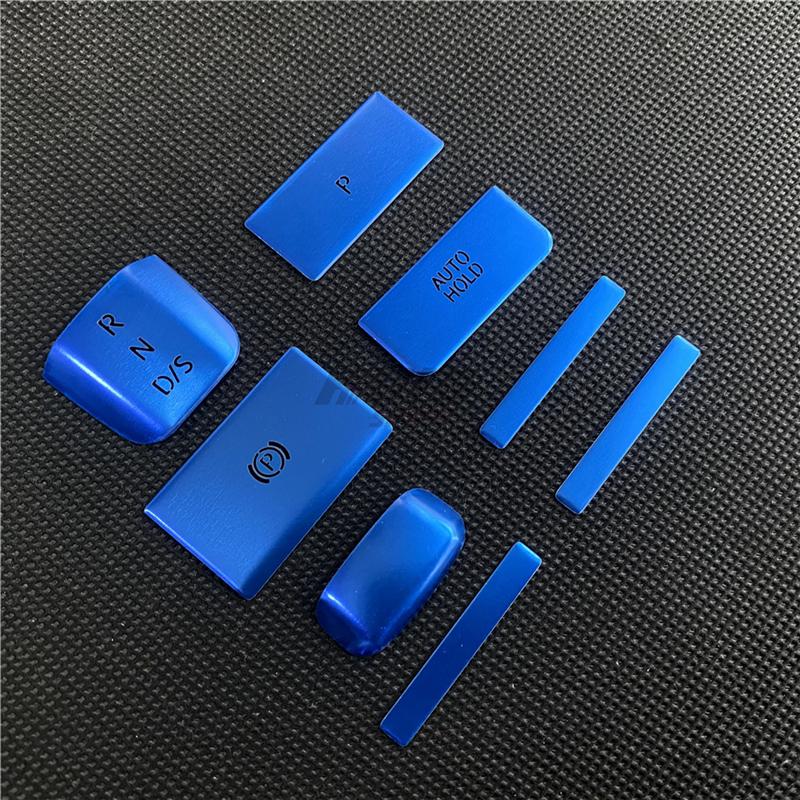 8 шт., наклейка на ручку переключения передач ручного тормоза салона автомобиля, стояночный тормоз, кнопка переключателя P для VW Golf 8 MK8 GTE GTD GTI R-line 2020-2021
