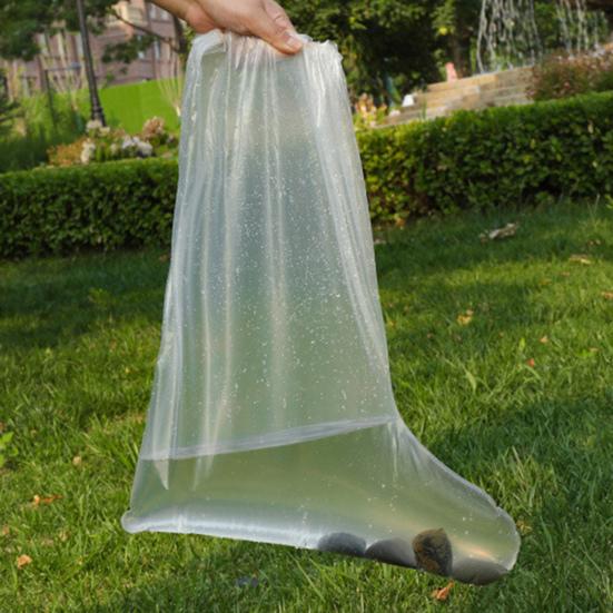 Disposable Waterproof Shoe Covers with Elastic Ankles Overshoes Snowproof Sandproof Anti-Slip Rain Boots Covers