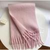 2025 20 Colors Solid Color Scarf Soft  Women's Pashmina Shawl Thickened and Warm Scarves Large Cashmere Shawl