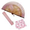 Набор вееров с веером Maizakura Pente [Osaka Choseido], женский, стильный, деловой, сумка, держатель, носовой платок, (розовый)