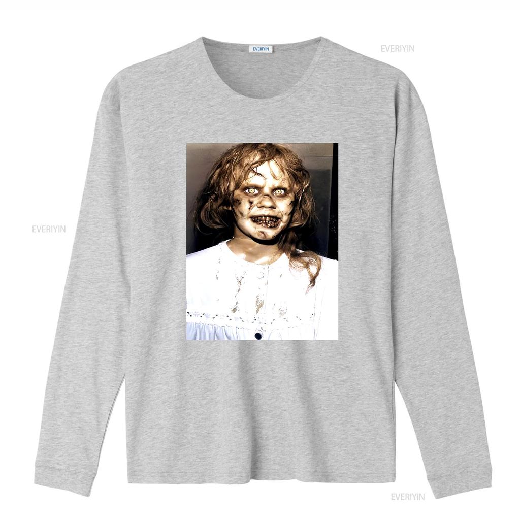 THE EXORCIST T SHIRT 1973 horror regan photo poster tee SMALL MEDIUM L XL vintage Washed Versatile Stretched Unisex Casual