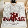 Custom Name,Manchester United Printed Flannel Blanket, soft throw for bedroom sofa, washable, Christmas present, great gift.