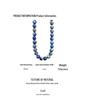 Ожерелье из бусин натурального лазурита класса А: Винтажный китайский стиль чонсам цепочка на ключицу для женщин