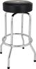 Shop Chevron Logo Barstool Fender/Custom Black/Chrome 30"