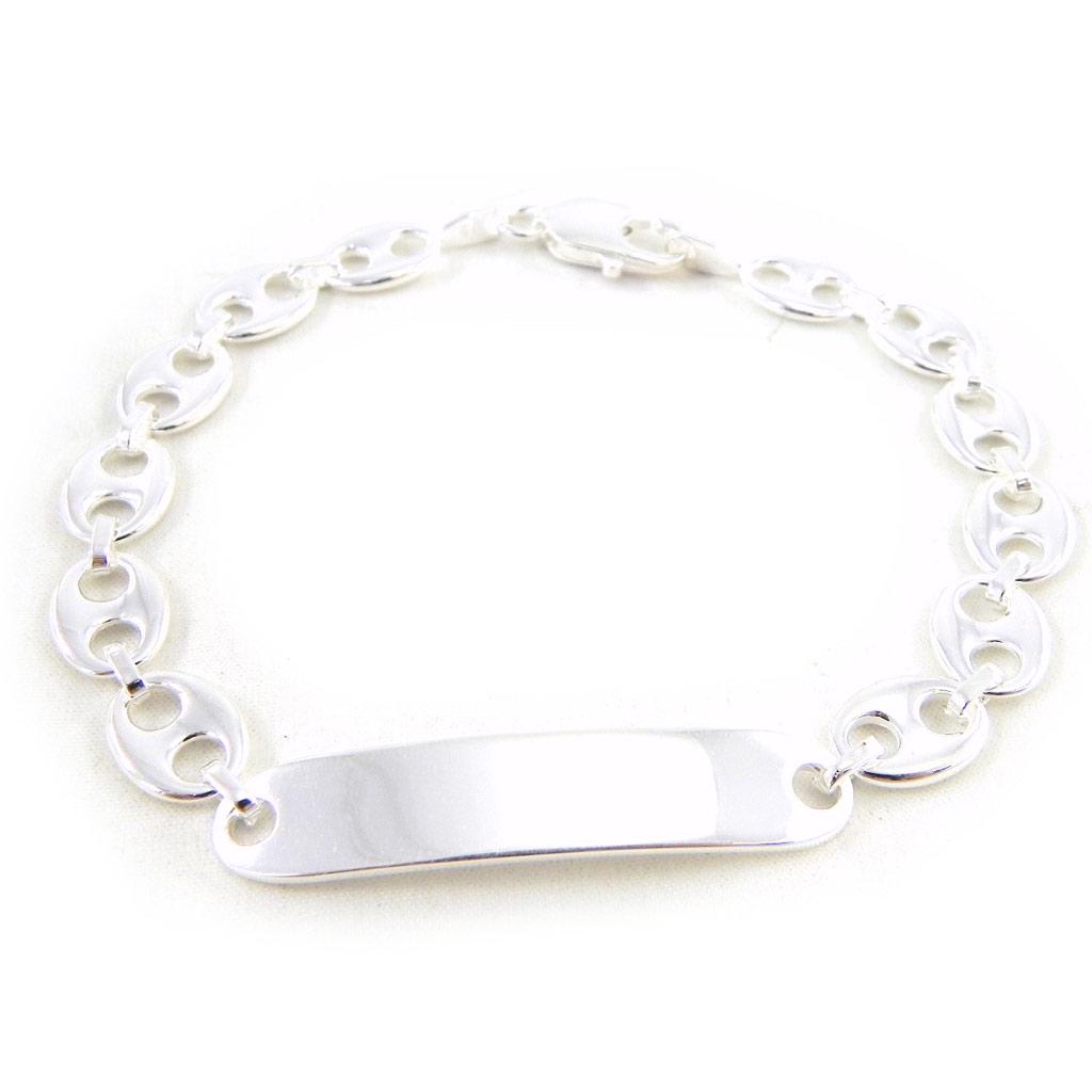 Les Trésors De Lily [G6447] — Серебряная цепочка-панцирь «Кофейные зерна» — 22 см 8 мм