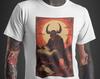 Devil Skeleton T Shirt Demon Satan Skeleton Gothic Hell Occult Hellish Creepy Devil Unisex