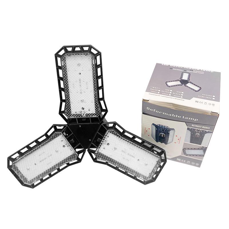 80 Вт Складной светодиодный светильник высокой яркости для гаража для использования в помещении - Светильник в форме ромба для дома или офиса