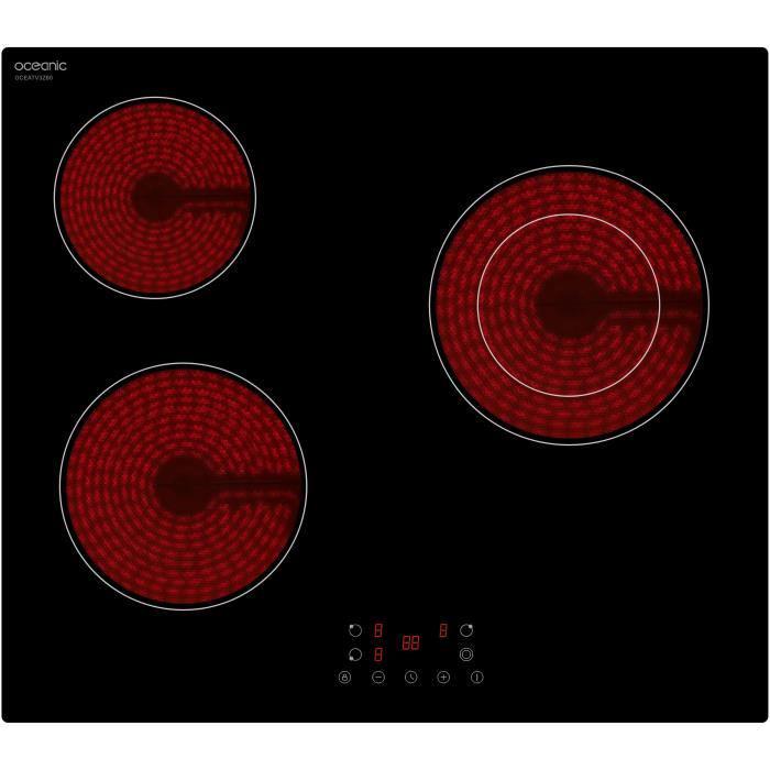 OCEANIC 3-burner Vitroceramic Hob L56 X D49 Cm OCEATV3Z60