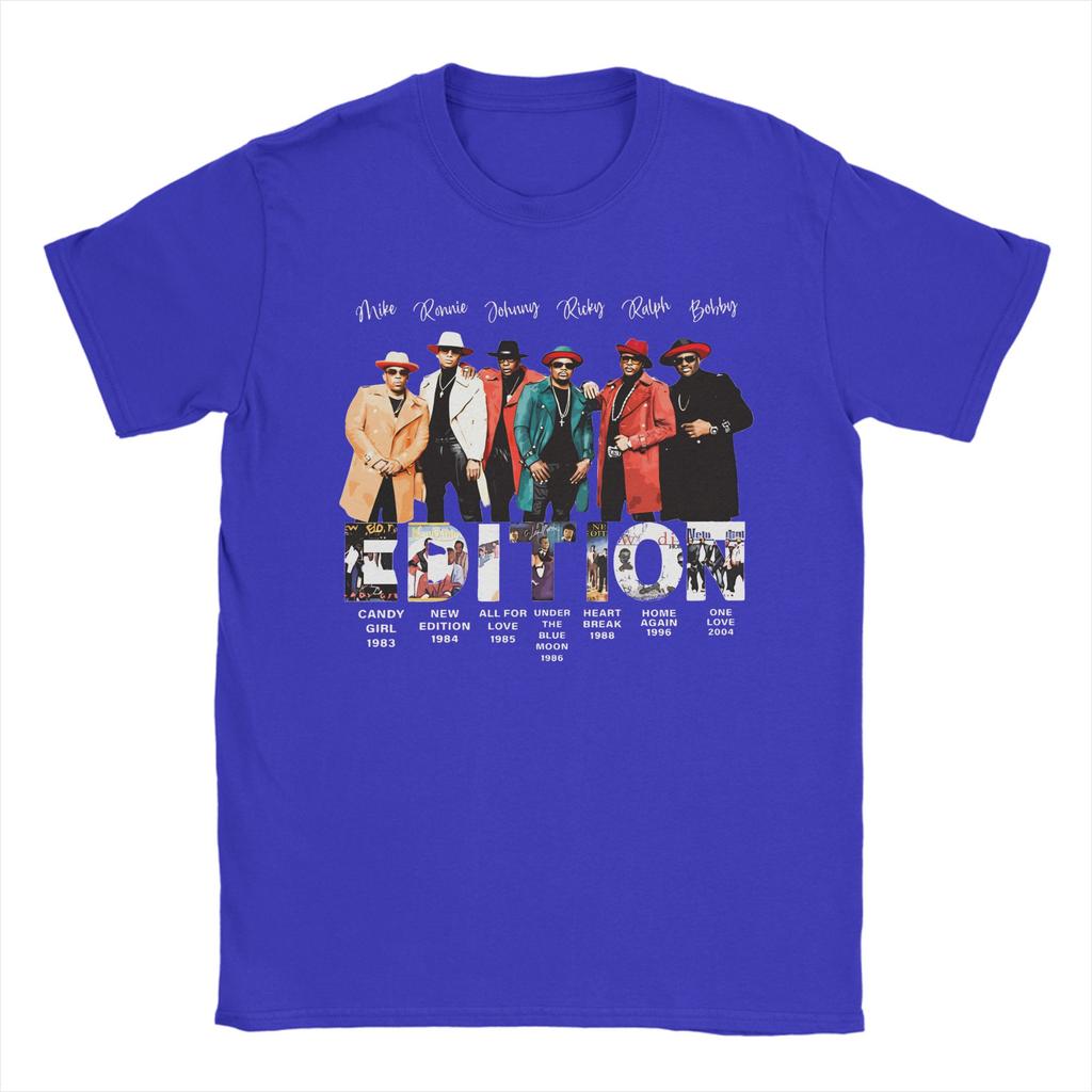 New Edition Way Tour 2026 Vintage RB Concert Graphic Printed T Shirt Men Women  Cotton  Tee Shirt Clothing