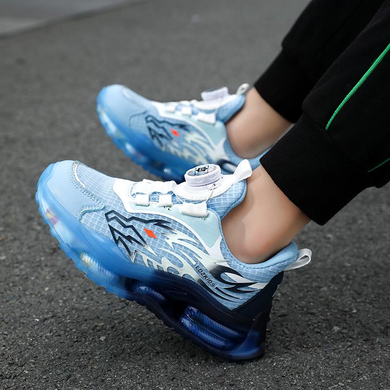 Детская обувь Повседневная обувь Обувь для родителей и детей Модная обувь Детская трендовая универсальная повседневная модная обувь с вращающимися пуговицами Баскетбольная обувь