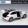 Welly 1/24 Porsche Macan Turbo внедорожник сплав модель автомобиля литой металл игрушечные транспортные средства модель автомобиля высокая симуляция коллекция детский подарок
