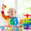 24 шт., наполненные пасхальные яйца, корзинки, наполнители с куклами-кроликами, пасхальные подарки для мальчиков и девочек, вечеринка, куколки