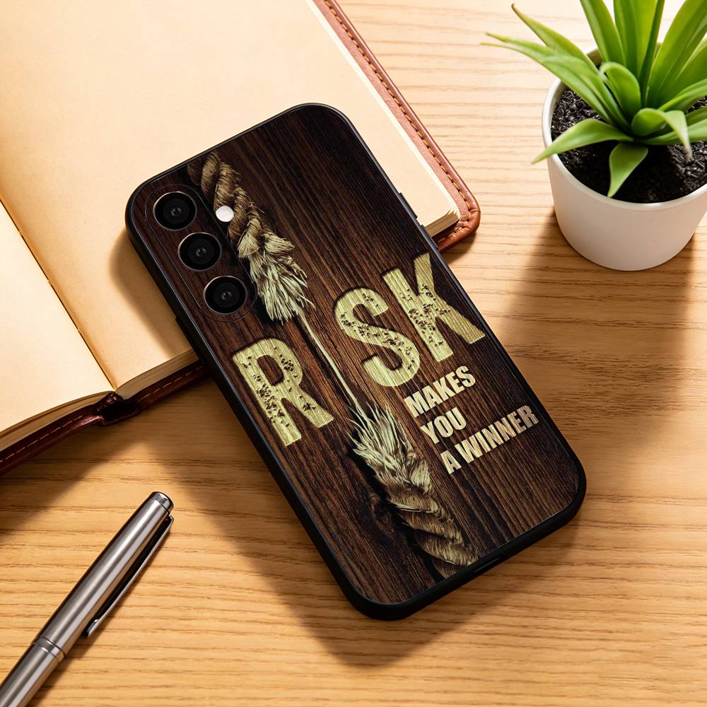 Чехол для телефона Day Trader Trading RISK RICH для Samsung Galaxy A73, A72, A71, A70, A53, A52, A51, Другие Мягкий черный чехол