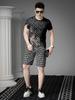 European Goods round Neck Short sleeve T-shirt Men's Summer 2025 New Fashion Brand Print Half Sleeve Men's T-shirt Casual Top