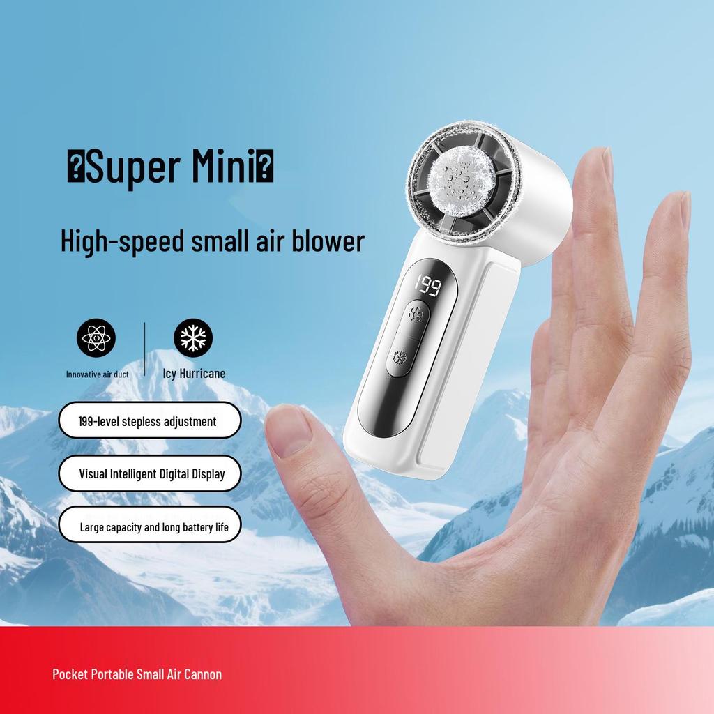 2026 USB Rechargeable Mini Handheld Fan with Long Battery Life and Ice Pack Feature