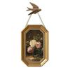 French Retro Floral & Swallows Wooden Wall Art Set