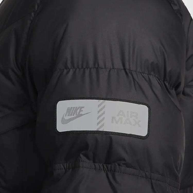 Nike Спортивная одежда Primaloft Air Max Series Windrunner Logo Print Warm Jacket Men Jackets Black HF6603-010