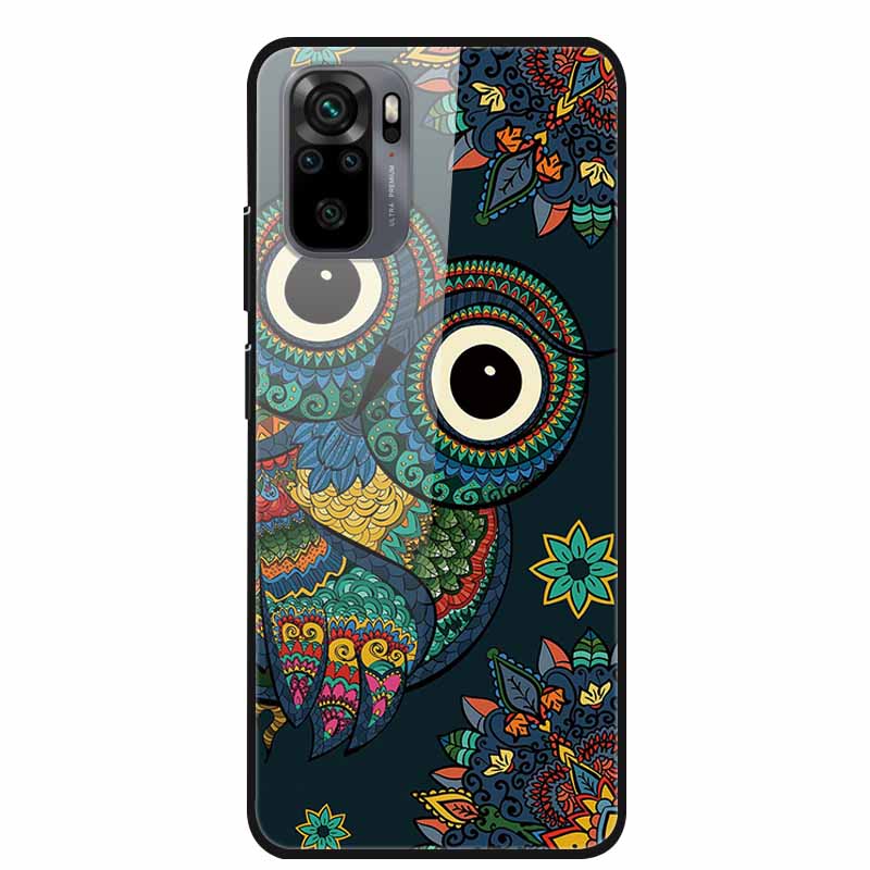 Закаленное Стекло Чехол для Redmi Note 10 Pro Чехол Жесткий Чехол для Xiaomi Redmi Note10 5G Чехол для Телефона Note10 Pro Fundas Бампер из ТПУ