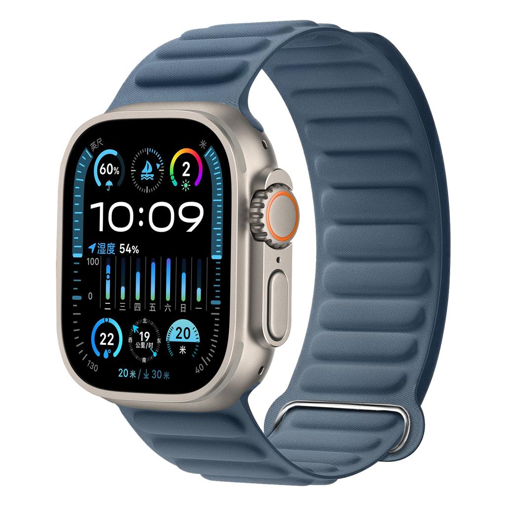 Bands for Apple watch strap Ultra 2 3 49mm 44mm 40mm 46 45mm FineWoven Magnetic Loop correa bracelet iWatch Series 9 8 SE 11 10