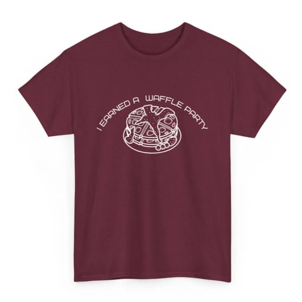 Severance Tshirt Waffle Party T Shirt Funny Unique Design Printed Tee Tops Men Women Universal Summer Round Neck Short Sleeve