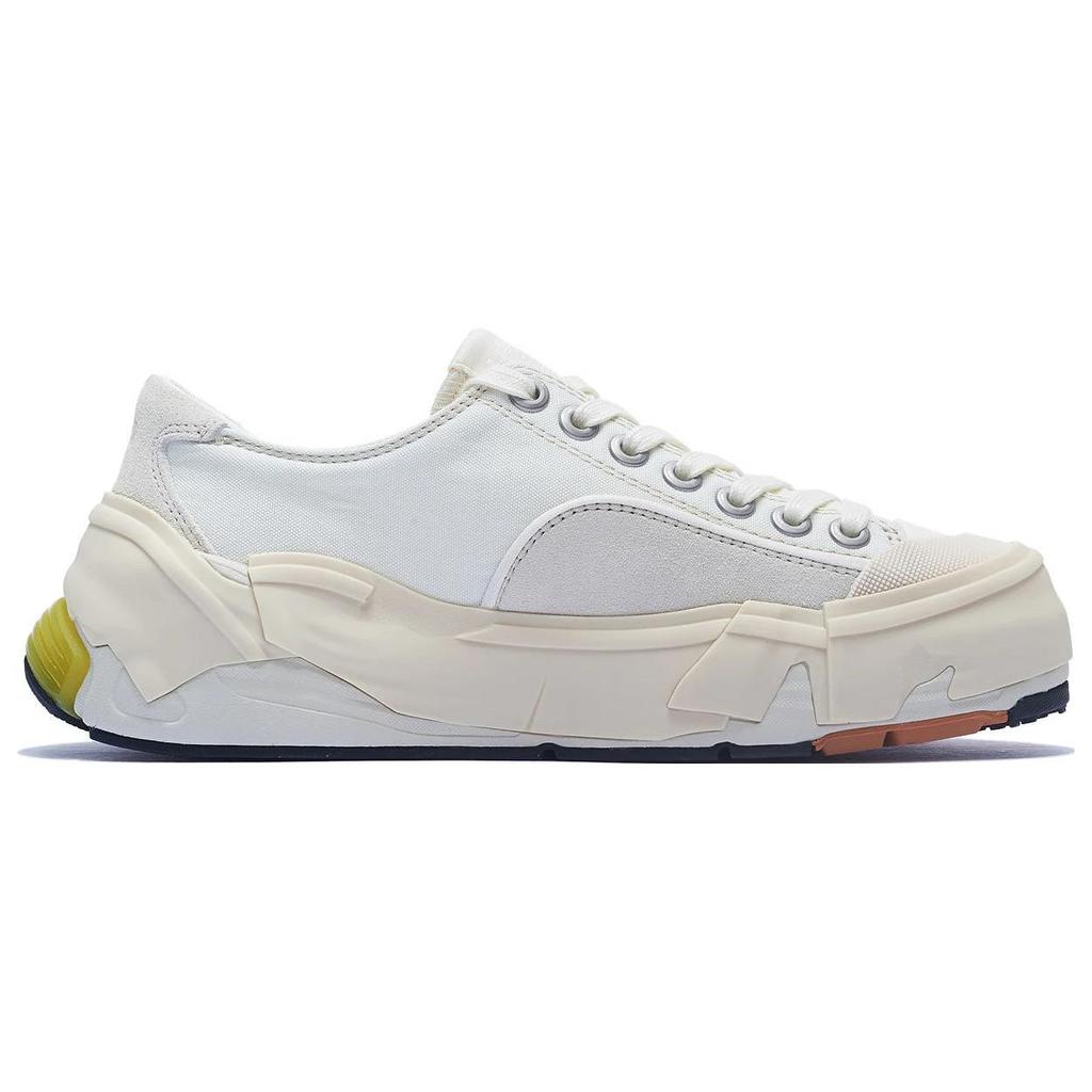 Li Ning Wu Ji Wear Resistant Breathable Low Top Skate Shoes Women Skate Shoes Cream-White AZGT038-2