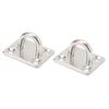 2Pcs Boat Square Pad Eye Stainless Steel Firm Durable Marine SS Pad Hardware for Yacht 70 X 70mm 2.8 X 2.8in