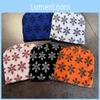 Pattern Double Floral Sided Knitted Hat Ear Protection Hood Cap For Use Outdoor