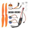 A2217 2300KV Brushless Motor 40A ESC SG90 9G Micro Servo 6035 Propeller for RC Plane(A2217 2300KV