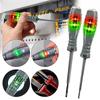 New 1pcs Electrician Test Word/cross Screwdrivers AC Non-contact Induction Pen Voltage Tester 12-250V Red Green Induction Lights