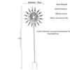 Creative Outdoor Wrought Iron Windmill: Rotating Metal Garden Decoration