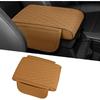 Center Console Cover, 12.2"×8.27"×4.8" Arm Rest Cover for Car, Leather Brown