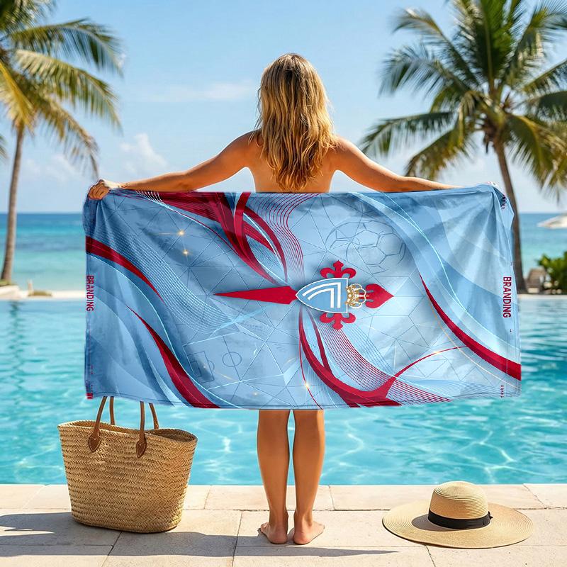 Celta Vigo FC print Quick Dry Beach Towel Microfiber Absorbent Portable Travel Swimming Towel