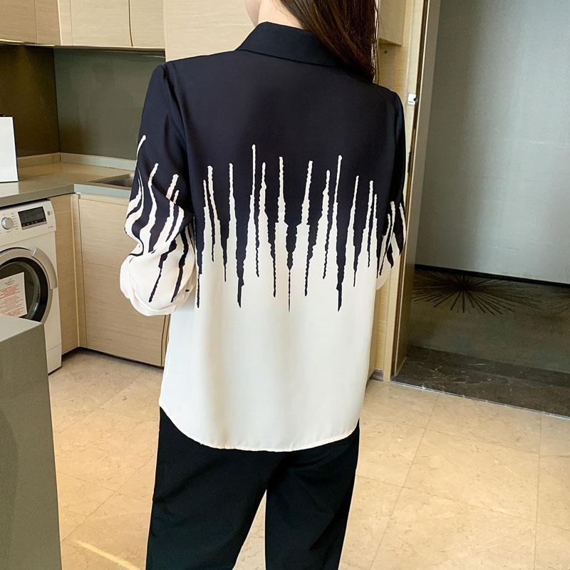 Рубашка Temperament, женская, шифоновая, с длинными рукавами, весенняя, модная, повседневная, свободная рубашка