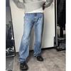 Men's Summer Washed Jeans: High Street Style, Loose, Straight, Casual with Distressed Details