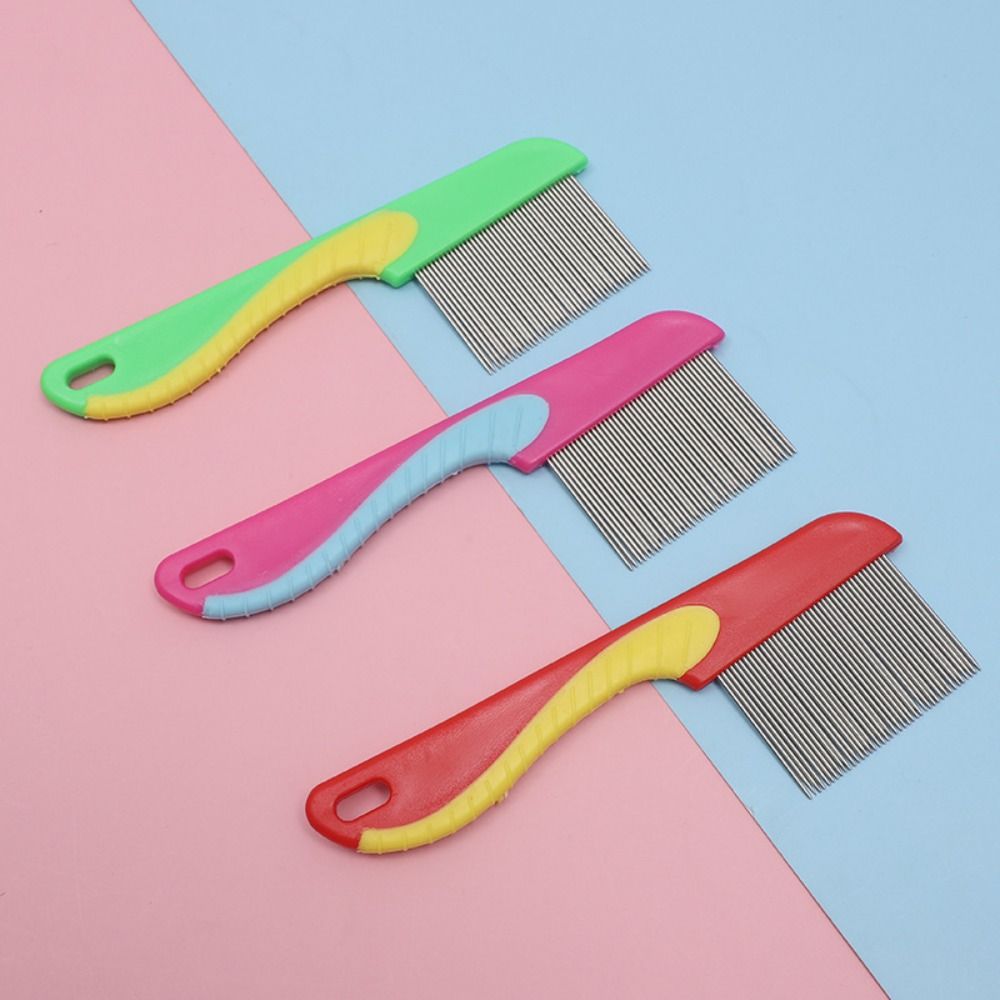 Stainless Steel Dog Flea Comb Fine Toothed Lice Comb Wool Cleaning Supplies Pet Hair Comb Cat