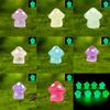 Adorable Resin Colorful Night Glowing Mushroom Fluorescent Craft Plant Decor