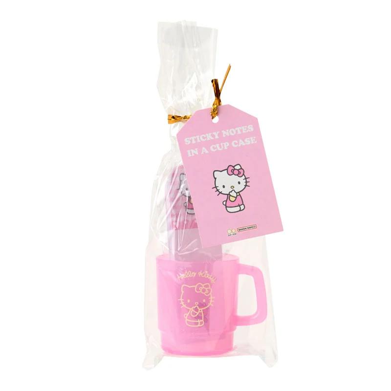 Блок липких заметок Sanrio Hello Kitty в стакане ( розовый ) Новые персонажи Sanrio из Японии