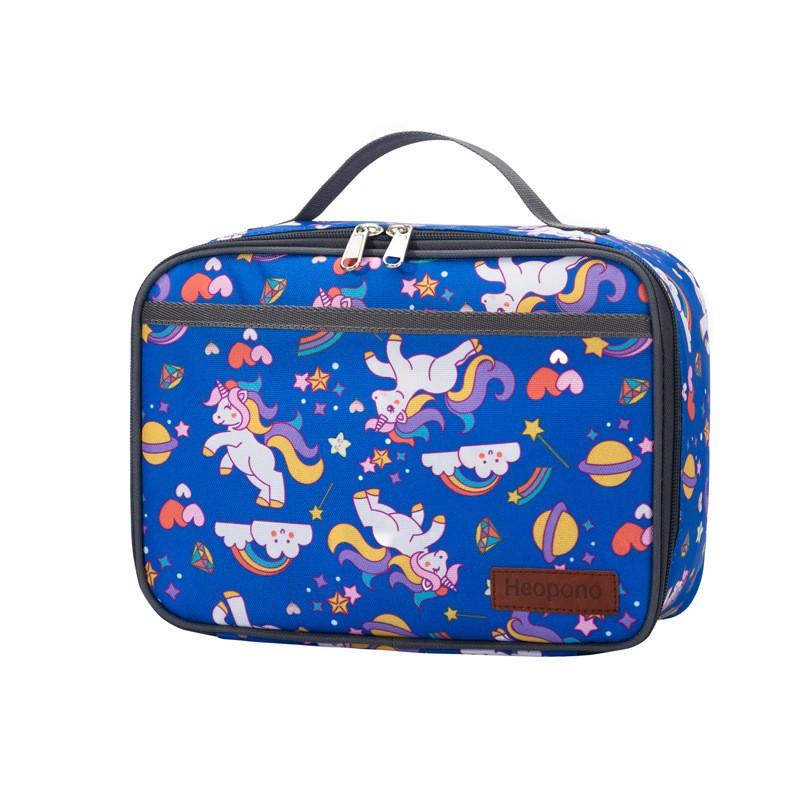 Kids Insulated Lunch Bag With Rocket Game Controller Print Portable Cooler School Picnic Outdoor Use