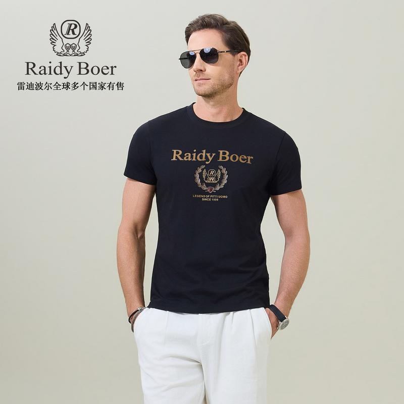 [Air conditioning T] 2026 summer print hot diamond round neck short sleeved T-shirt for men 7007