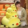 Plush Yellow Chicken Toy Throw Pillow Soft Cushion Stuffed Animal Doll Cartoon